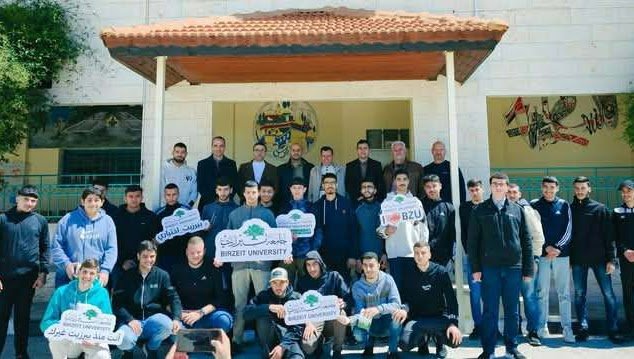Birzeit University visit to Beit Liqya Secondary School for Boys